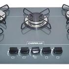 Fogão Cook Top Ultra Chama 5 Bocas Prata - Chamalux