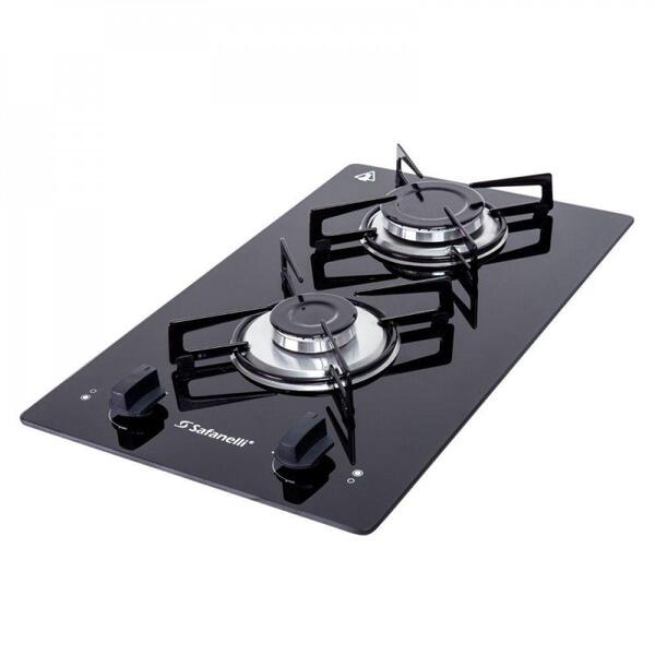 Fogão Cooktop 2 Bocas A Gás Safanelli Semplice Fcp2 Bivolt