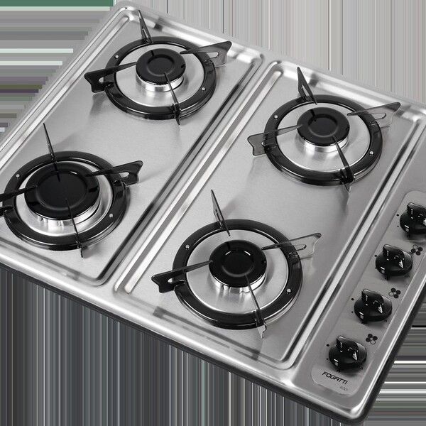 Fogão Cooktop 400i Inox 4 Bocas Bivolt - Fogatti