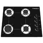 Fogão Cooktop 4 Bocas Preto + Forno De Eletrico 60 Litros 127v