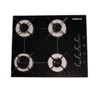 Fogão Cooktop 4 Bocas Preto Gás Natural