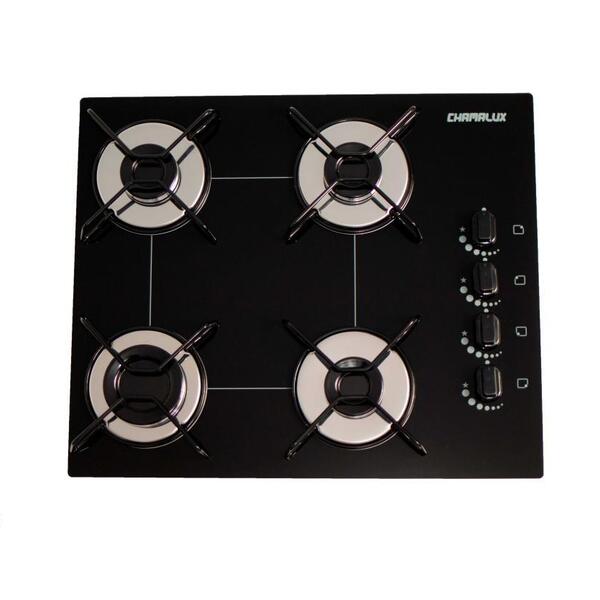 Fogão Cooktop 4 Bocas Preto Gás Natural