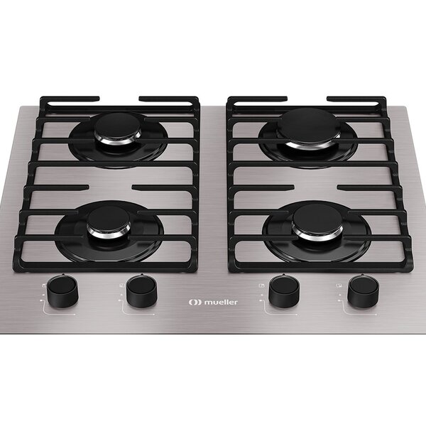Fogão Cooktop 4 Bocas Ultra Chama Mcg4bl Grade Dupla Mesa De