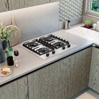 Fogão Cooktop 4 Bocas Ultra Chama Mcg4bl Grade Dupla Mesa De