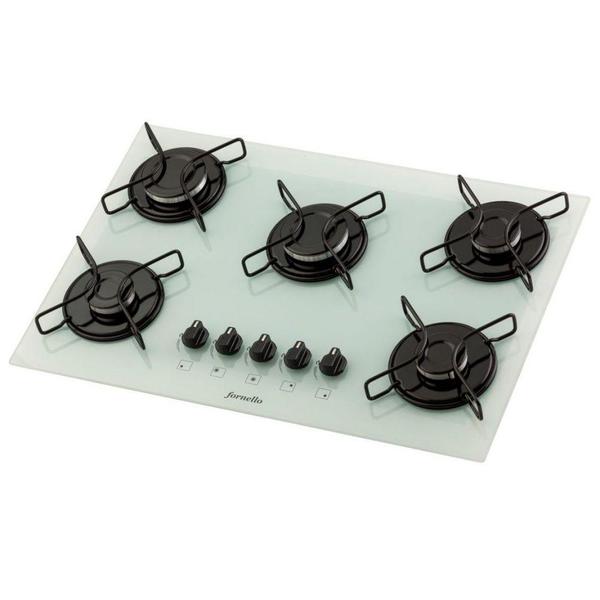 Fogão Cooktop 5 Bocas A Gás Fornello Branco For05br Bivolt | Leroy Merlin