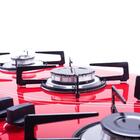 Fogão Cooktop 5 Bocas A Gás Safanelli Vermelho Lines Bivolt
