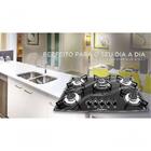 Fogão Cooktop 5 Bocas Gás Preto Tripla Chama Safanelli