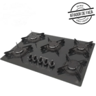 Fogão Cooktop 5 Bocas Gray Safanelli