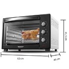 Fogão Cooktop 5 Bocas Preto + Forno De Eletrico 60 Litros 127v