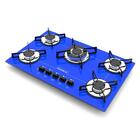 Fogão Cooktop 5 Bocas Tripla Chama Bivolt Chamalux - Azul
