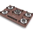 Fogão Cooktop 5 Bocas Tripla Chama Bivolt Chamalux - Marrom