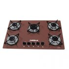 Fogão Cooktop 5 Bocas Ultra Chama Bivolt Chamalux - Marrom