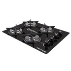 Fogão Cooktop A Gás 4 Bocas Sistema De Segurança E Tremp Ferr