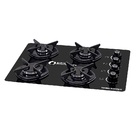Fogão Cooktop A Gás 4 Bocas Sistema De Segurança E Tremp Ferr