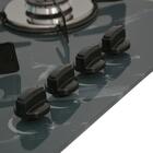 Fogão Cooktop Chapa 4bocas Ultra Chama 127/220v Marmo Cinza