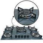 Fogão Cooktop Chapa 5bocas Tripla Chama 127/220v Marmo Cinza