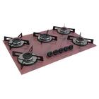 Fogão Cooktop Chapa 5bocas Ultra Chama 127/220v Marmo Rosa