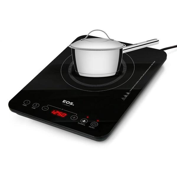 Fogão Cooktop De Indução 1 Boca Elétrico Eci01pp 127v E Panela Allegra
