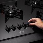 Fogao Cooktop Fischer 5 Queimadores Fit Line Gas Mesa Vidro P