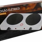 Fogão Cooktop Fogareiro Elétrico 2000w Camping Pesca Chapa 22