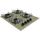 Fogão Cooktop Gás 4 Bocas 127v/220v Madeira Bege Marrom Claro