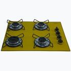 Fogão Cooktop Gás 4 Bocas Ultra Chama 127v/220v Amarelo