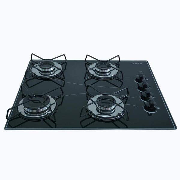 Fogão Cooktop Gás 4 Bocas Ultra Chama 127v/220v Preto