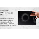 Fogão Cooktop Indução Vitrocerâmico Portátil Acki01i-01 Preto