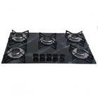 Fogão Cooktop Premium 5 Bocas Ultra Chama Marmorizador Preto