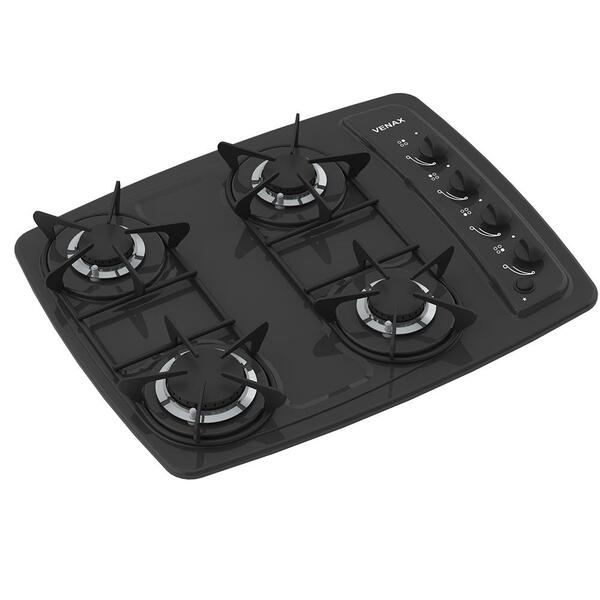Fogão Cooktop Venax 4 Bocas - Bivolt - Preto | Leroy Merlin