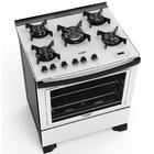 Fogão Dako Branco 5 Bocas Com Mesa De Vidro Dakolors  - Bivolt