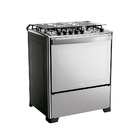 Fogão Dako Magister 5 Bocas Style Mesa De Inox A Gás Espelhad