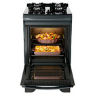 Fogão Dako Supreme Glass 4 Bocas Com Timer Touch Titanium Biv