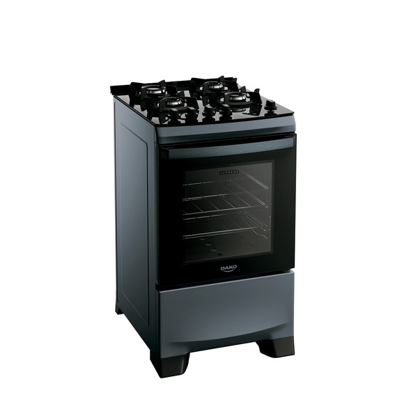 Fogão Dako Supreme Glass 4 Bocas Com Timer Touch Titanium Biv