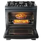 Fogão Dako Supreme Glass 5 Bocas Com Timer Touch Titanium Biv