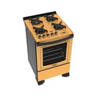 Fogão Dakolors 4 bocas Display Digital Amarelo Dako Bivolt