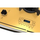 Fogão Dakolors Amarelo 5 Bocas Mesa de Vidro Dako Bivolt