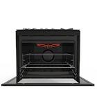 Fogão Dakolors Amarelo 5 Bocas Mesa de Vidro Dako Bivolt