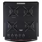 Fogão De Embutir 4 Bocas Dako Glass Com Mesa De Vidro De4vup-