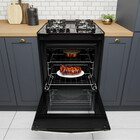 Fogão De Embutir 4 Bocas Preto Com Mesa De Vidro Dako Diploma