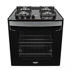 Fogão De Embutir 4 Bocas Preto Com Mesa De Vidro Dako Diploma