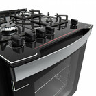 Fogão De Embutir 4 Bocas Preto Com Mesa De Vidro Dako Diploma