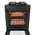 Fogão De Embutir 4 Bocas Preto Com Mesa De Vidro Dako Supreme