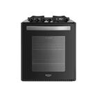 Fogão De Embutir 4 Bocas Preto Com Mesa De Vidro Dako Supreme