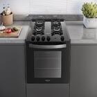 Fogão De Embutir 4 Bocas Preto Com Mesa De Vidro Dako Supreme