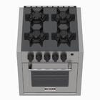 Fogao De Embutir 4 Bocas Venax Gaudi Line Inox Gas Glp