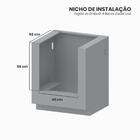Fogao De Embutir 4 Bocas Venax Gaudi Line Inox Gas Glp