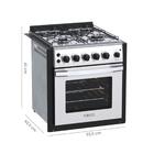 Fogao De Embutir 4 Bocas Venax Gaudi Platinum Gii Inox Gas Glp