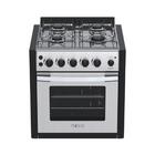 Fogao De Embutir 4 Bocas Venax Gaudi Platinum Gii Inox Gas Glp