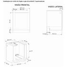 Fogao De Embutir 4 Bocas Venax Gaudi Platinum Gii Inox Gas Glp